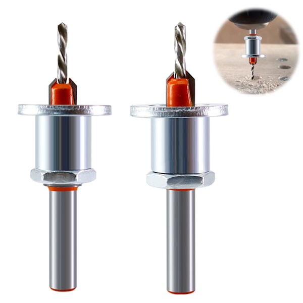 2 st 8 mm koniska hålträskruvmejselset, HSS-skruvmejsel