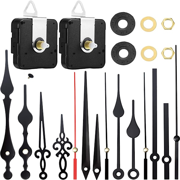 (13mm) 2 st Klockmekanism Klockrörelsemekanism Klock Mec