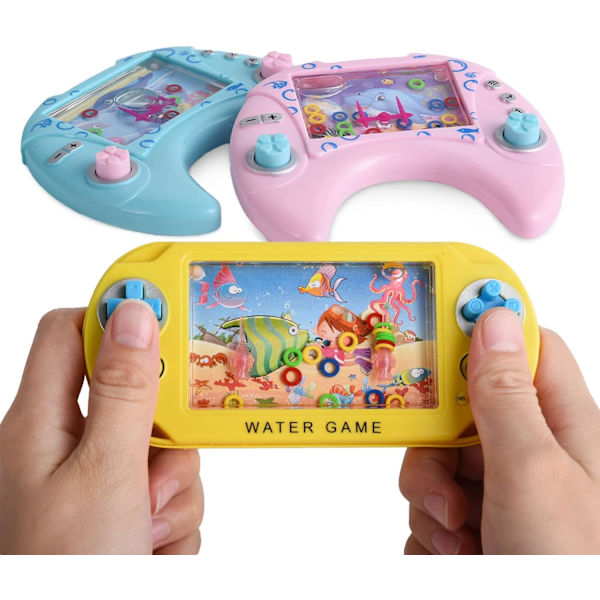 Mini Vattenspel, 8 st Vattenflipperspel (Slumpmässig Färg), Bärbar Vattenleksdesign Bordsskiva W