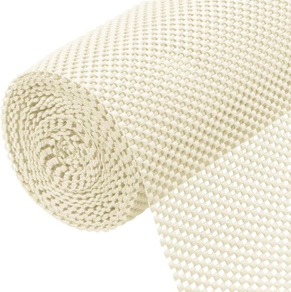 Mångsidig halkfri matta, 40 cm x 600 cm PVC lådhyllfoder Vattentät golvkuddsmatta (vit)