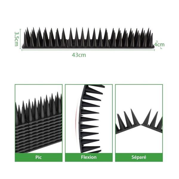 Anti-piikkilintu parvekkeelle, lintujen karkotin, anti-kissa, anti-linnut, linnunpelätin, kyyhkysenpelätin, B