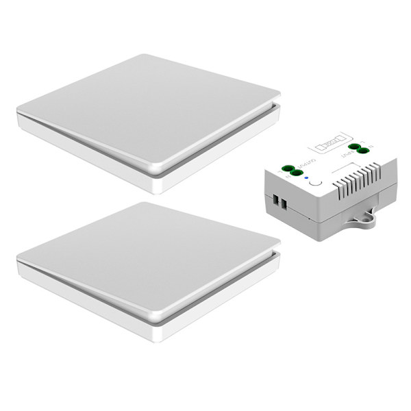 Selvforsynet trådløs kontakt, batterifri, trådløs fjernbetjening til lys og elektriske apparater