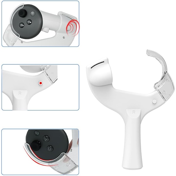Bordtennisbat Adapter til , Bordtennis Controller til Meta Quest 3 Controller, VR Spil Tilbehør