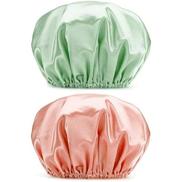 2 store brusehaetter til kvinder, 32 cm, genanvendelige, spa, bad, t
