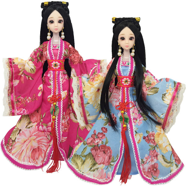 4 set prinsessklänningar till Barbie-dockor, 180 cm kläder, lämpliga för 30 cm Barbie-dockor, fashionabla kläder