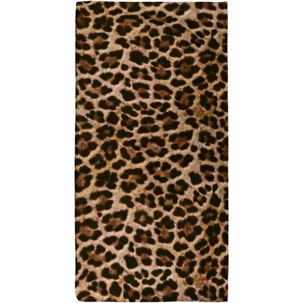1 st. Tryckt Strandhandduk Leopard Handduk Filt för Kvinnor Flickor, Tunn Lätt Mikrofiber Sandfri Snabbtorkande Handduk,