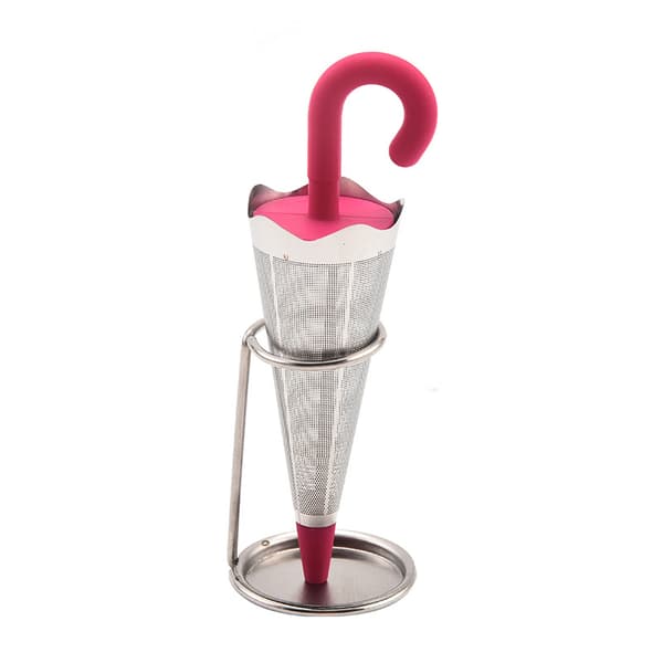 Silikon Te-sil Rustfritt Stål Te-infuser Gjenbrukbart Bladfilter Hjemme