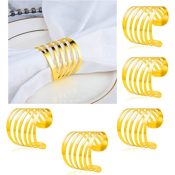 12st metall servettring servettspännehållare för bordsdekoration