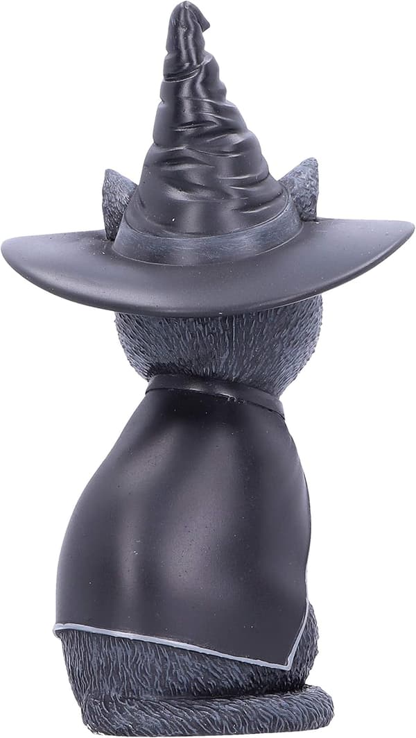 Okkult kattefigur heksehat sort 10,5 cm