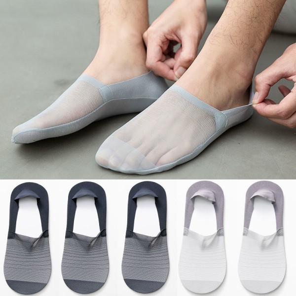 Ice Silk Pustende usynlige sokker, ingen displaysokker for meg