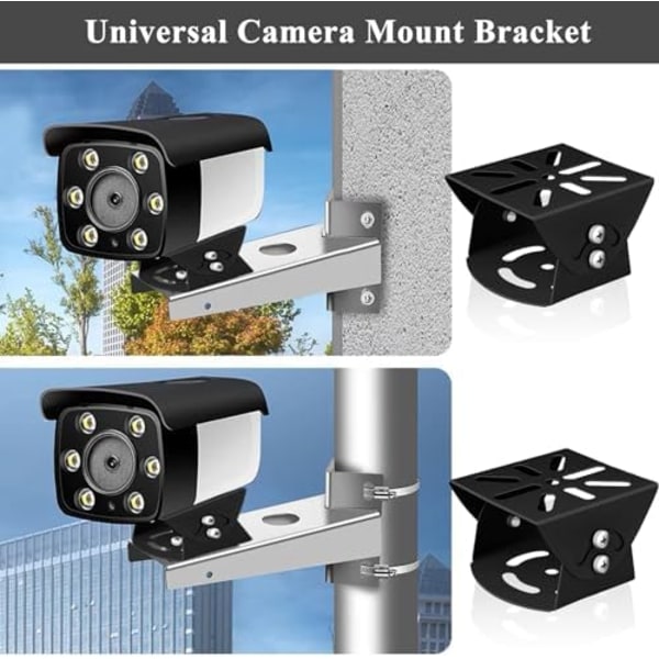 75x80x52mm 2st Universal CCTV Kamera Stolpfäste Metallfäste Rostfritt Stål HörnFäste för Övervakningskamera