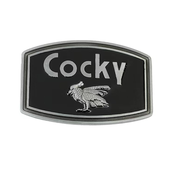 1 st. Rektangulärt Casual Djur Herrar Cocky Rooster Bältespännen Metall Cowboy