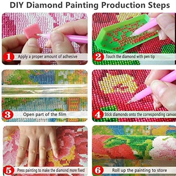 (30x40cm)30X40Cm Timanttimaalaus Pyöreä Timantti 5D DIY Diamo
