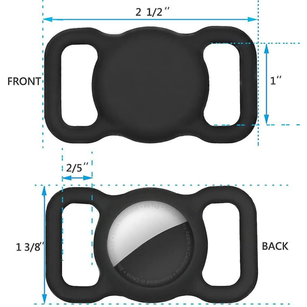 Airtag-halsbåndsholder (2-pakning) Kompatibel med Apple Airt