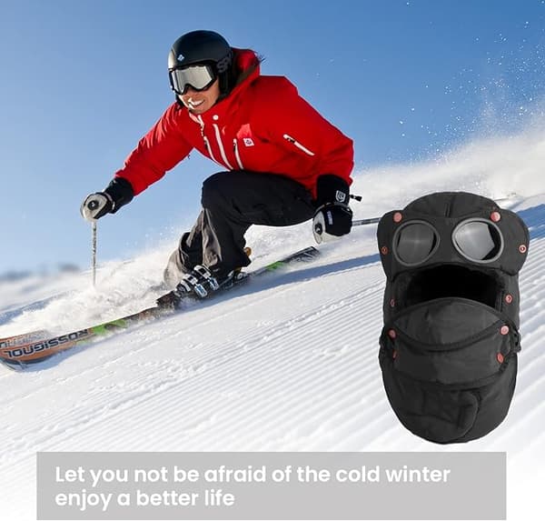 Vinterøreklapper Trapper Bomber Caps（sort）, Varm Ørerider Hat wi