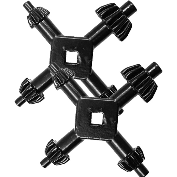 2 stk chucknøkkel 4 i 1 Mini Multifunksjon Hånd Drill Chuck Nøkkel Drill Nøkkel Kombinasjon Drill Power Too