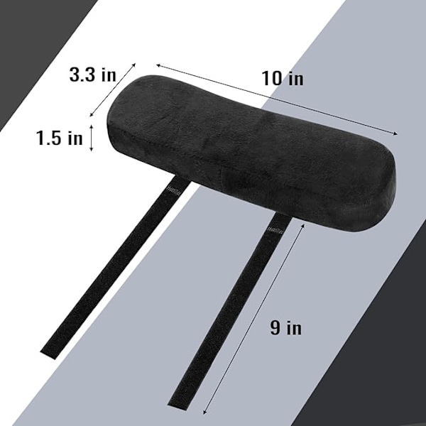 Armleneputer, Albueputer for kontorstol, Armleneputer i memory foam, Ergonomiske armleneputer, for lindring av albuer og underarmer