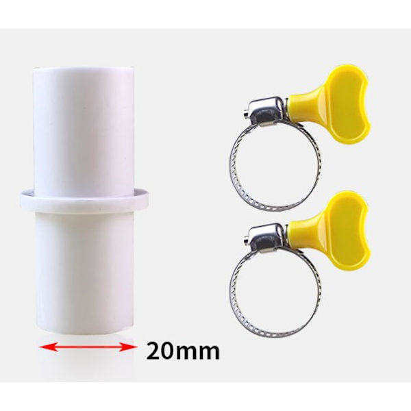 1,5 m avløpsslange for vaskemaskiner og oppvaskmaskiner, Ø 20mm Dis