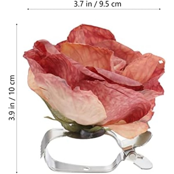 Gardinstropper 2 stk Blomst Gardinstropper Bryllup Gardin Spænder Blomster Holdbacks Drapey Holder Gardin Binding Klip