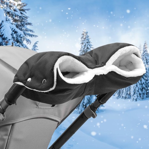 Handskydd för barnvagn med fleecefoder, Stroller Mitte
