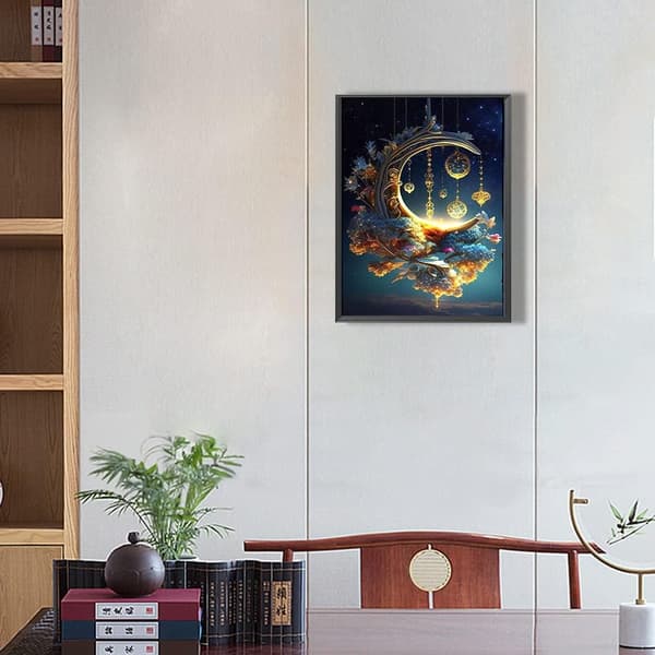 Diamantmaleri kunstsett, tremaleri bilde 30 x 40 cm（H)