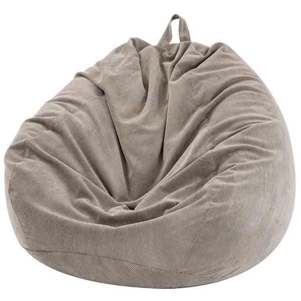 Plushdjursförvaringsfåtölj med säckformigt fodral 70 x 80 cm (utan bönor)