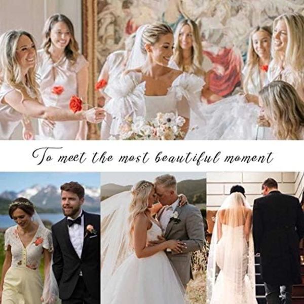 1-lags glitrende brudeslør til fingertuppene - Bachelorette-fest slør - Glimrende brudeslør for kvinner og jenter