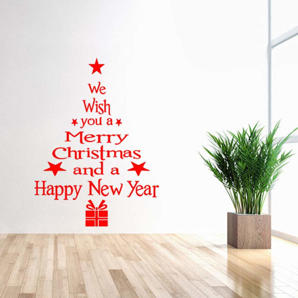 Xmas Snowflake Vindue Sticker, Jule Vindue Klistermærker,