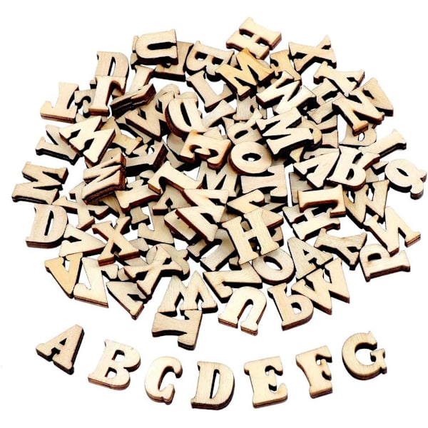 100 st träsiffror hantverksdekoration små trähem inredning barn pedagogisk leksak Alphabet