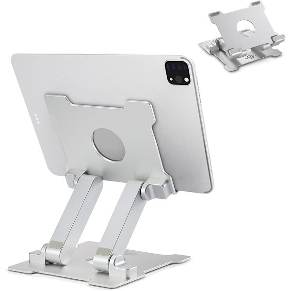 Kvalitets Tablet Stativ, Justerbar Foldbar Øyenivå Aluminium Solid Opptil 15-tommers Tablettholder for Microsoft Surface Serie
