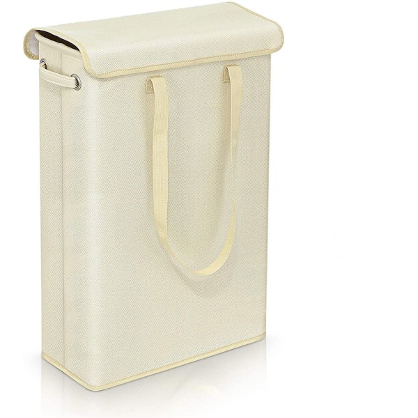 Brige 45 liter Slimline hopfällbar tvättkorg med lock - Extra