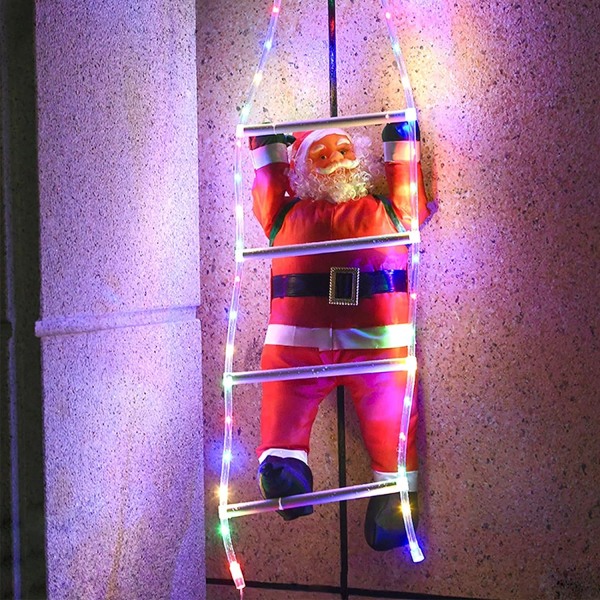 (Väri, 60cm) Joulupukin koristelu ulkona, Santa Claus La