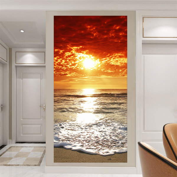 (38.5*200cm*2pcs) 3D effect poster door sticker 21