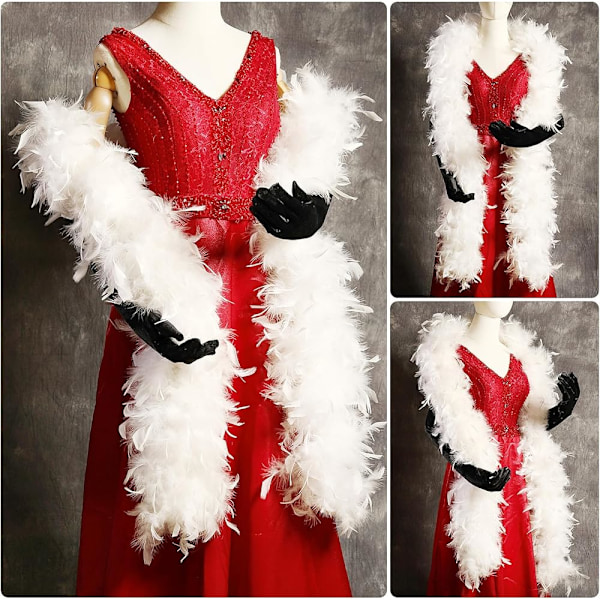 Fjerboa Dans Bryllupsfest Halloween Kostume Dekoration Fjer boa