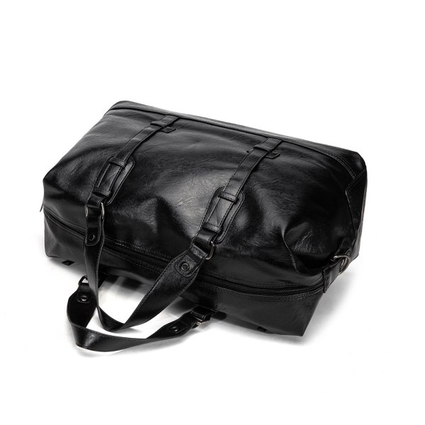 Stor läder resväska handbagage resväska duffel väska