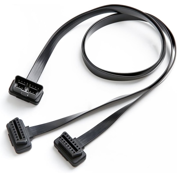 OBD II ODB2 Splitter 16-polet Forlængerkabel Adapter