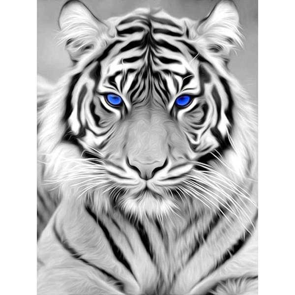 (30x40cm) 5D Diamantmålning Tiger 8