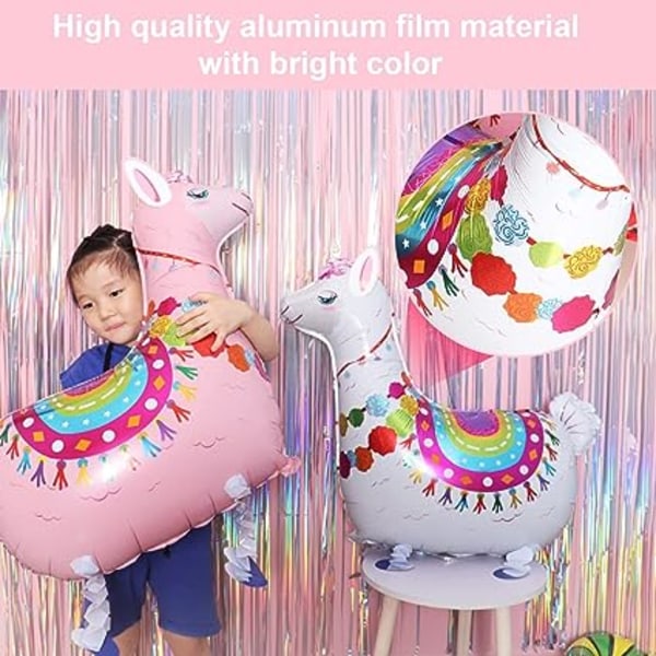 2 stk. Alpaka Helium Ballon, Alpaka Ballon, Lama Balloner,