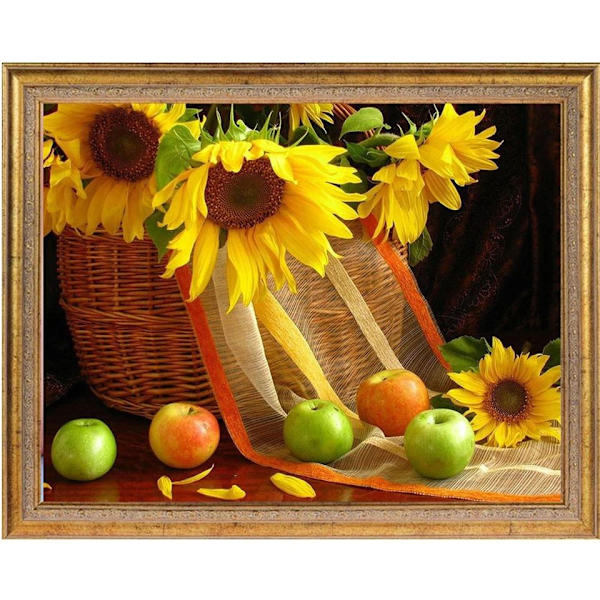 (30x40cm) Diamantmålning Blommor Kits Full Square/Round Diam