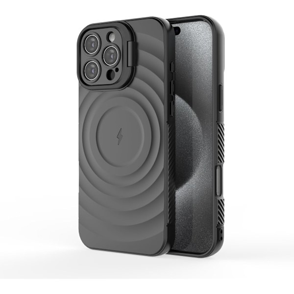 iPhone 16 Pro Max Skal, Stark Magnetisk Kompatibel med MagSafe, Mjuk Touch, Släppresistent Hudkänsla Bakre Skydd S