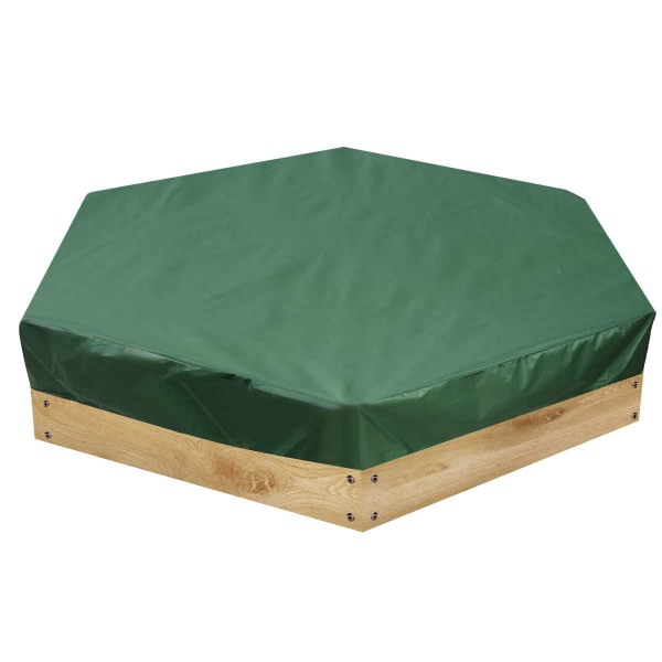 Grønt sekskantet bunkerteppe 140x110cm, Anti-UV støv/vann