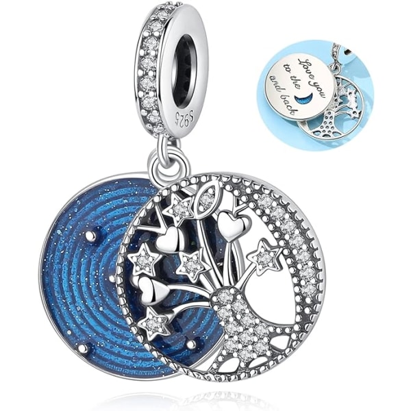 （Stjärnhimmel）Smycken för kvinnor, berlockhänge, hänge med berlocker,