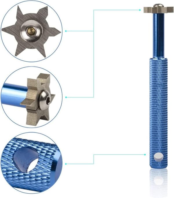 Golf Groove SharpenerGolfkølle Groove SharpenerGroove SharpenerKølle SharpenerGroove Slibeværktøj - Generer Optimalt Backspin - Egnet til U & V-G
