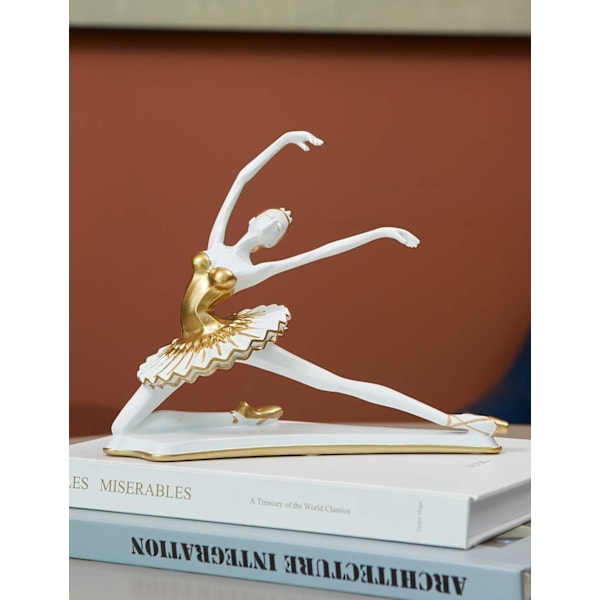 Dansös Staty Dekor Figur Staty Kvinna Skulptur Resin Yoga Konst