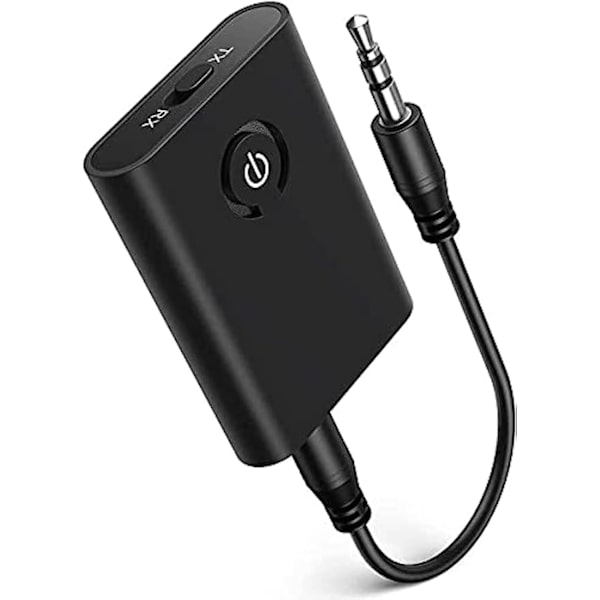 Bluetooth 5.0 Adapter Transmitter, Bluetooth Transmitter og Receiver 2-i-1 3.5mm Stereo Output
