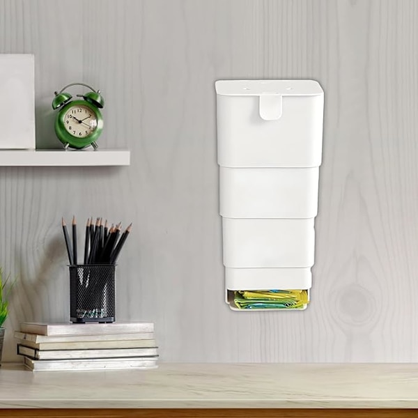 10×26.5×10.5cm Indkøbspose Dispenser, Indkøbspose Organiser | Væghængt Indkøbspose Opbevaring, Let Tilgængelig Pose