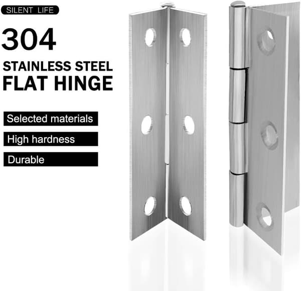 10 stk. Rustfrit Stål Hjemmøbler Hardware Dørhængsel Lang 2.15 x 1.3 tommer