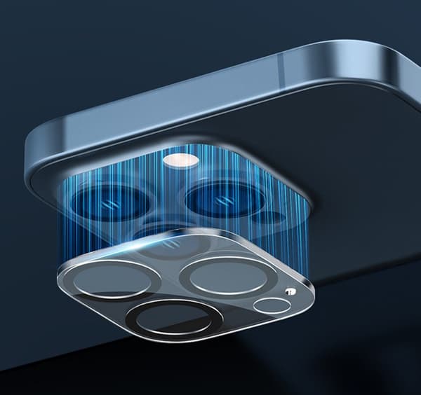 [4-pak] iPhone 14 Pro Hærdet Glas Linseskjold - Kamera Beskyttelse, Ridsefast B