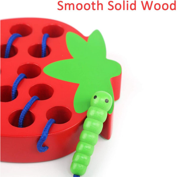 Jouet en bois, aktivitet Montessori jouet fraise en bois jouet de
