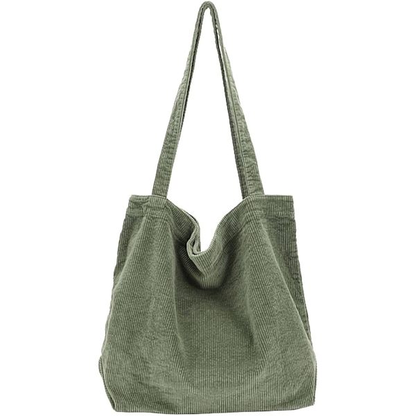 1 kpl Corduroy-kassit Naisille Canvas Olkalaukku Kätevä Suuri Lompakko